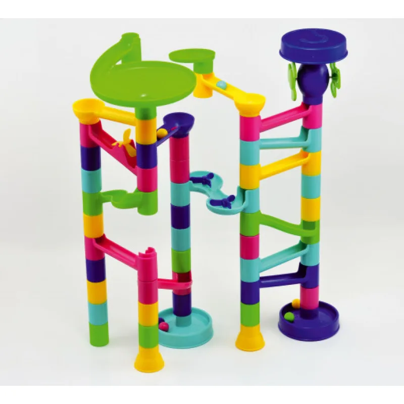 Teddies Kuličková dráha plast 55ks v krabici 24x37x7cm