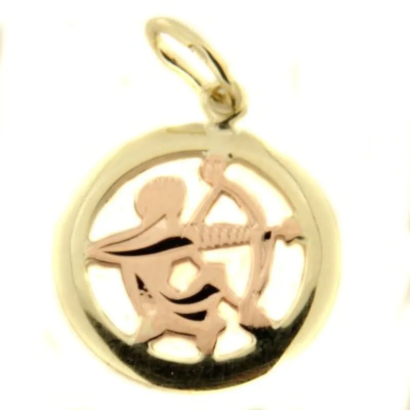 Prívesok mesačné znamenie z kombinovaného zlata KA 30.10.018 STŘELEC-12, 0.6 g, 0.60 g