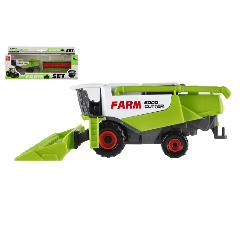 Teddies Kombajn plast 11cm na voľný chod v krabici 27x12,5x6cm