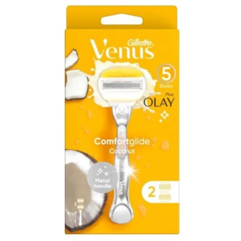 Gillette Venus ComfortGlide Coconut holiaci strojček + 2ks náhradné hlavice