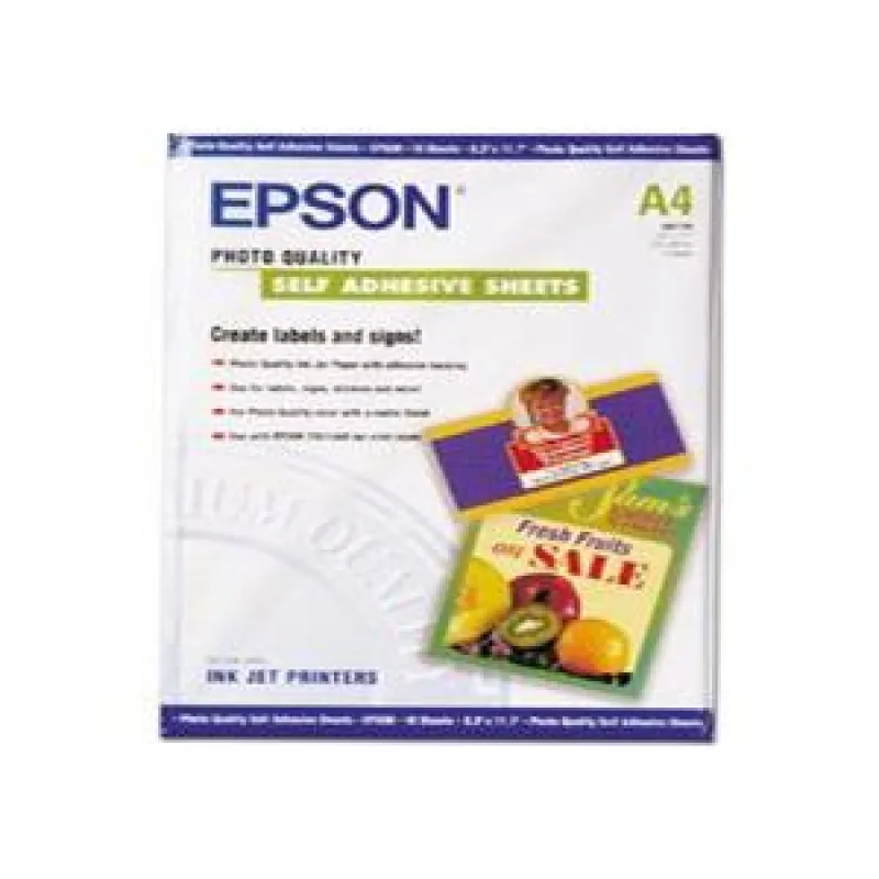EPSON A4,Photo Quality Inkjet P. samolepící (10ks) C13S041106