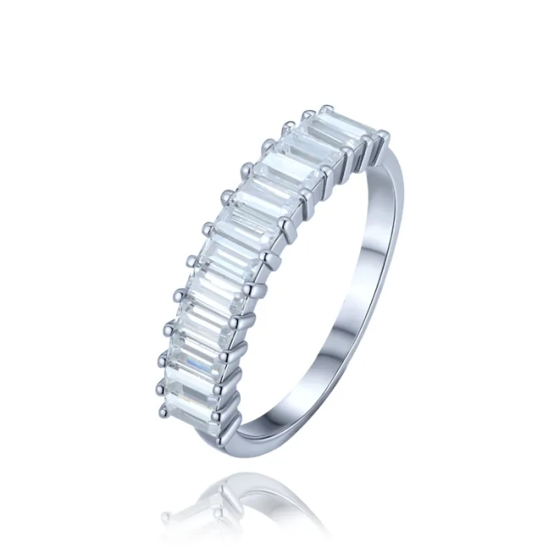 Luxusný strieborný prsteň s bielymi zirkónmi MINET JMAS0293SR, 53, 2.60 g