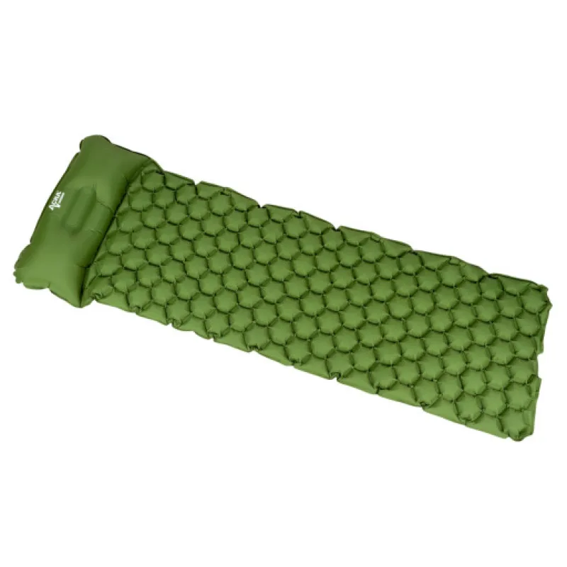 Acra L140CL nafukovací karimatka s polštářkem zelená 5cm