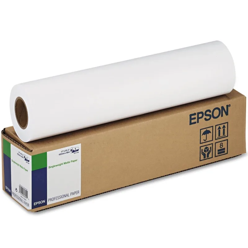 EPSON Paper Roll Singleweight Matte 17" x 40 m, 120g/m2 C13S041746