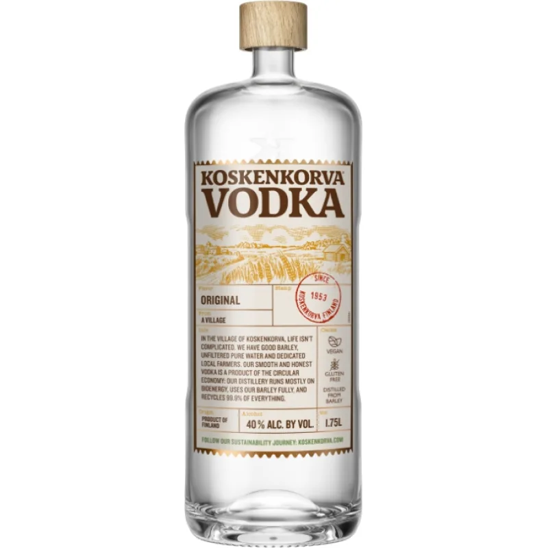 Koskenkorva Original 40% 1.75 l (čistá fľaša)