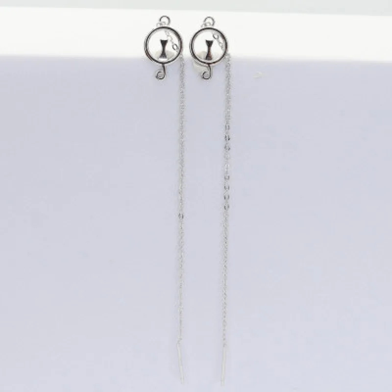 Strieborné náušnice na puzety KA E4643