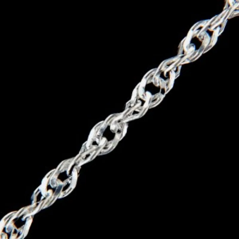 Strieborná retiazka KA SING60RH, 42 cm, 7.10 g