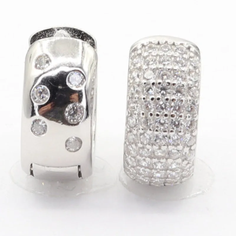 Strieborné náušnice kameňové krúžky KA E4836