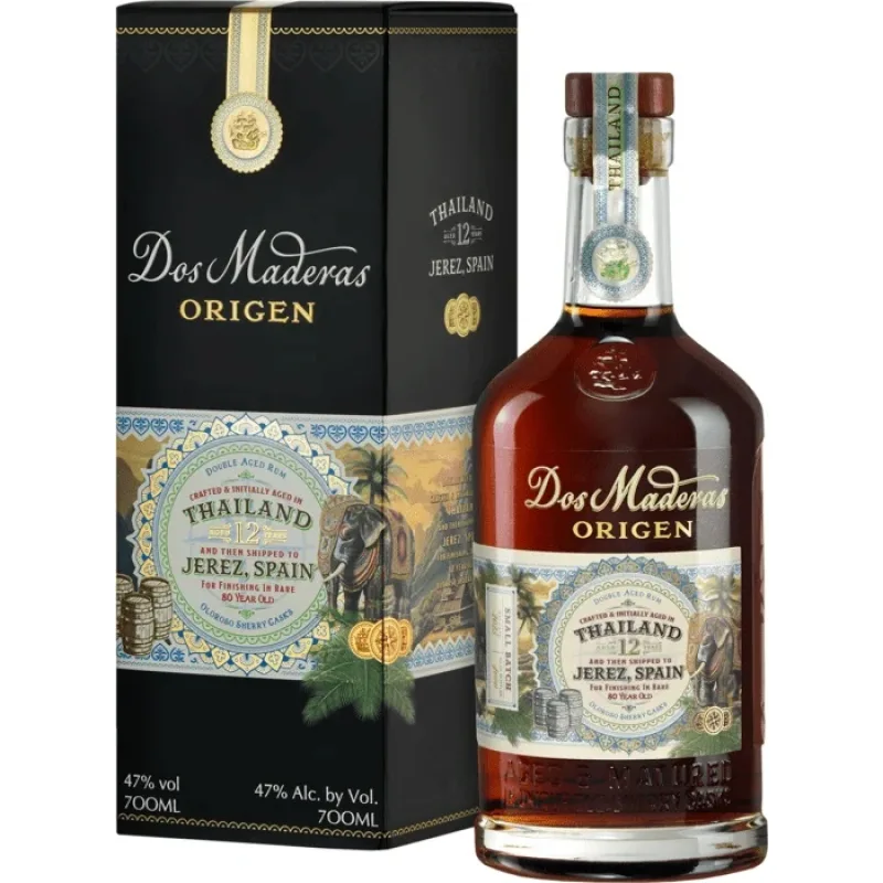 Dos Maderas Origen Thailand 12y 47% 0,7 l (kartón)