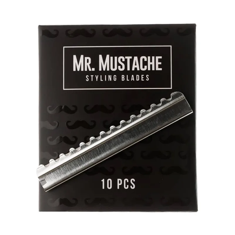 Efilačné žiletky MR. MUSTACHE Styling blades 10 ks