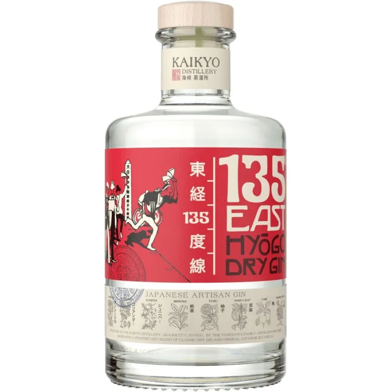 135 East Hyogo Dry Gin 42% 0,7 l (čistá fľaša)