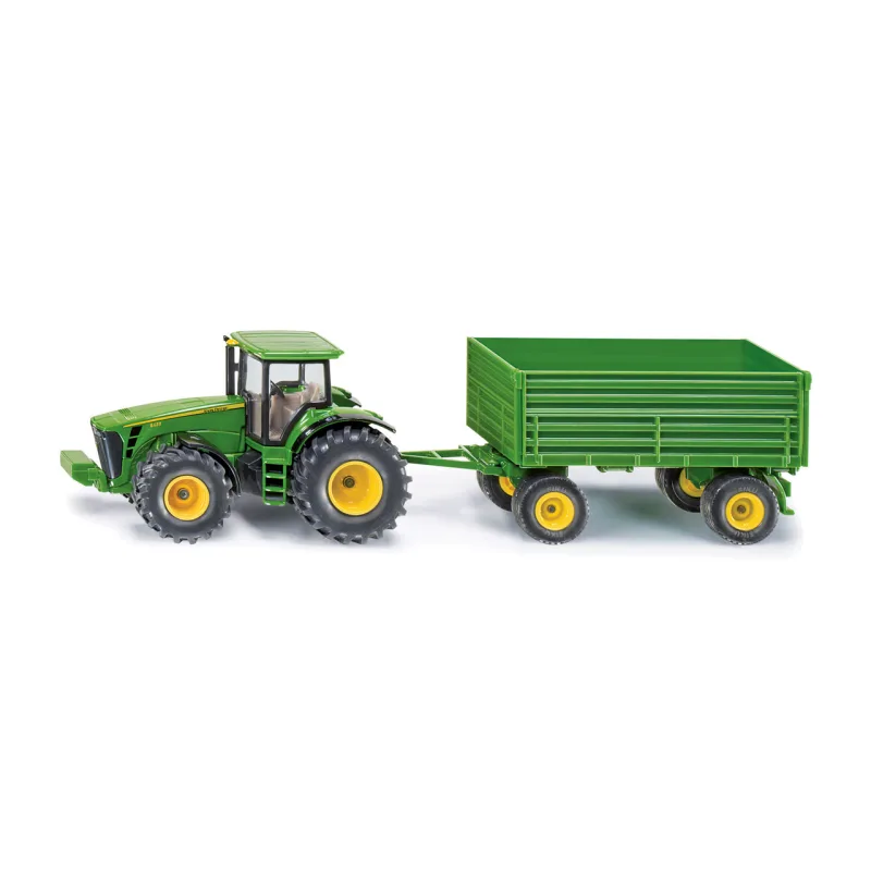 SIKU 1953 Farmer - traktor John Deere s vlekom, 1:50