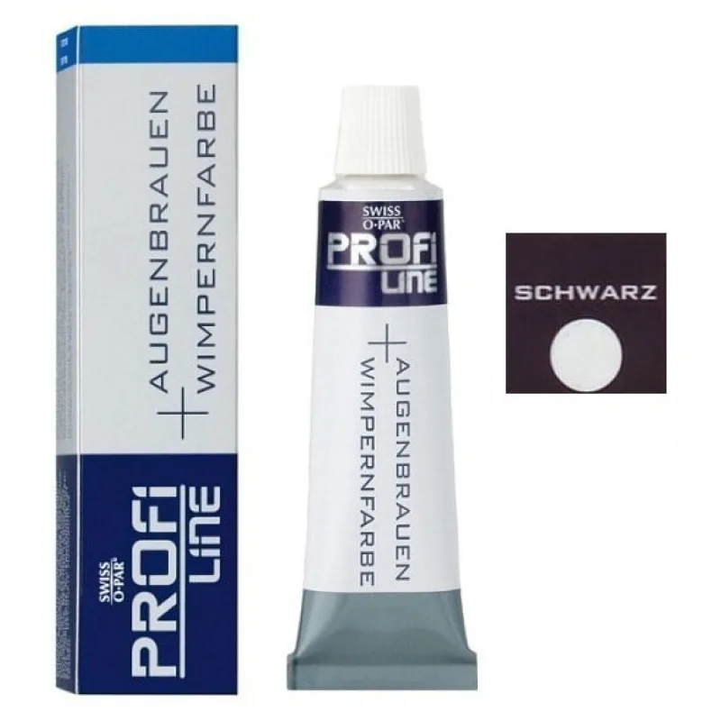 PROFI LINE Farby Farba na obočie a riasy profesionálna - Čierna