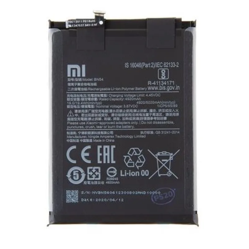 Xiaomi BN54 Original Baterie 5020mAh Service Pack 8596311136627
