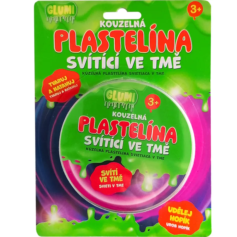 GLUMI Kúzelná plastelína svietiaca v tme