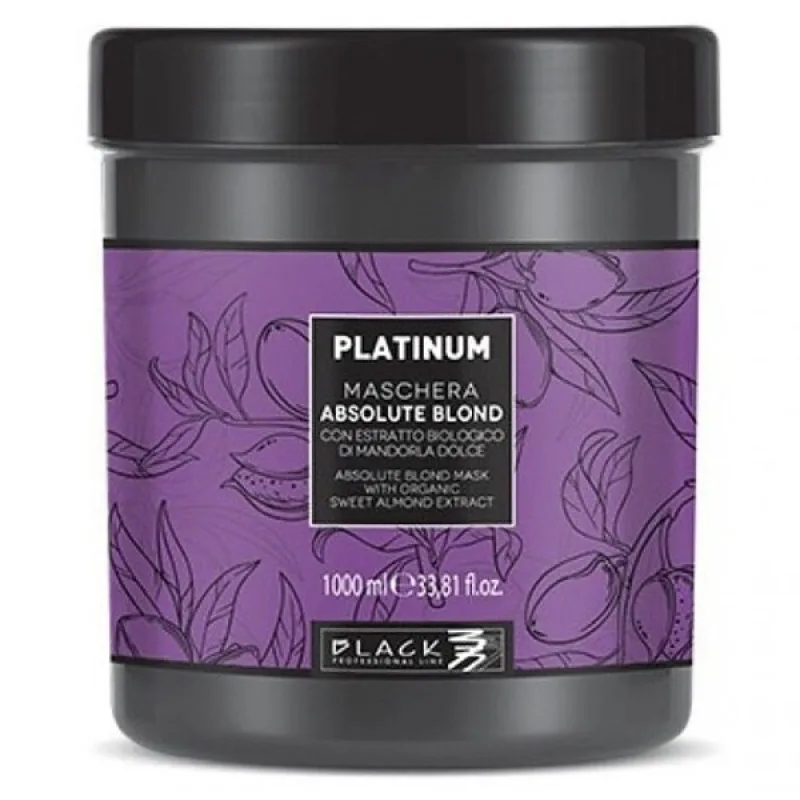 BLACK Platinum Absolute Blond Mask 1000ml - maska pre šedivé a melírované vlasy