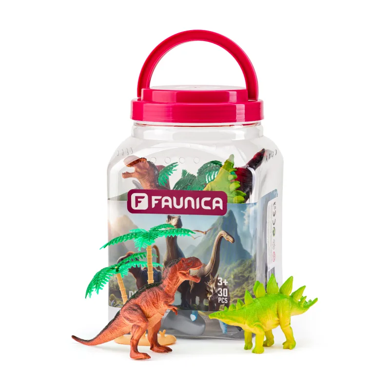 FAUNICA Zvieratká figúrky sada v MEGA tube - Dinosaury
