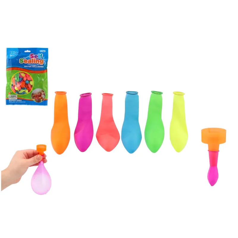 Teddies Vodné bomby 100ks s nástavcom na kohútik v sáčku 17x23cm