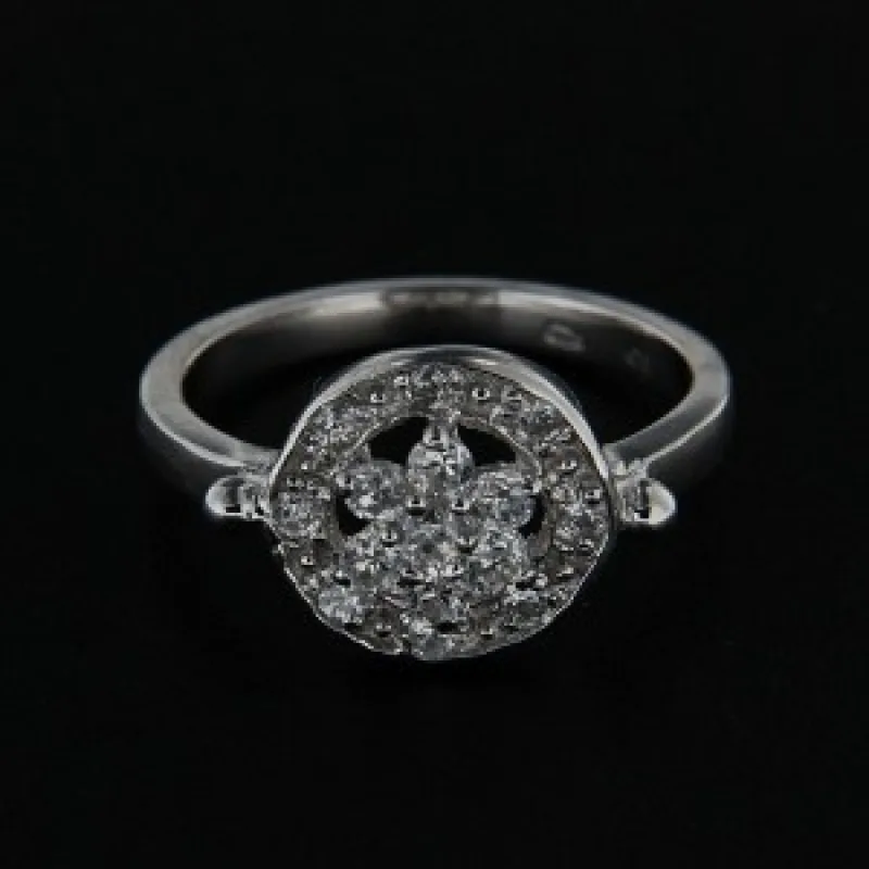 Strieborný prsteň s kameňom KA R175, 53