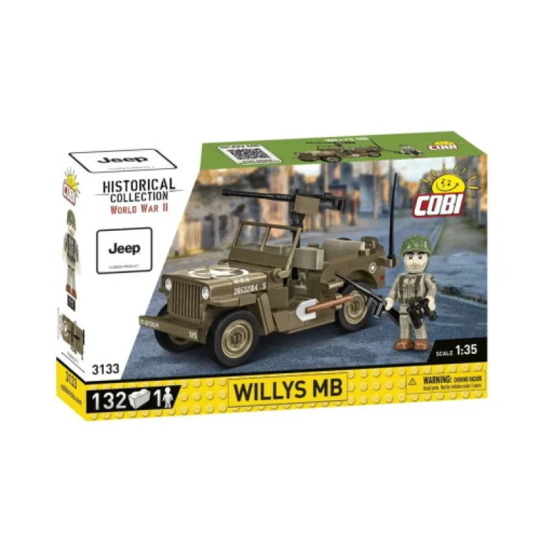 Cobi 3133 II WW Willys MB, 1:35, 132 kostek