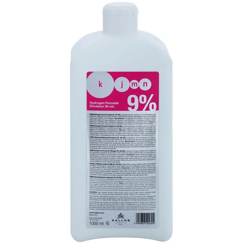 KALLOS KJMN 9% (30vol) Hydrogen Peroxide Emulsion - krémový peroxid vodíkov 1000ml
