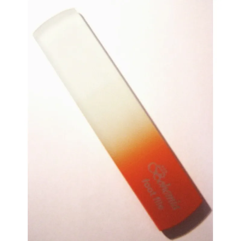 BOHEMIA CRYSTAL Škrabka na paty - dvojaká hrubosť -160mm - oranžová