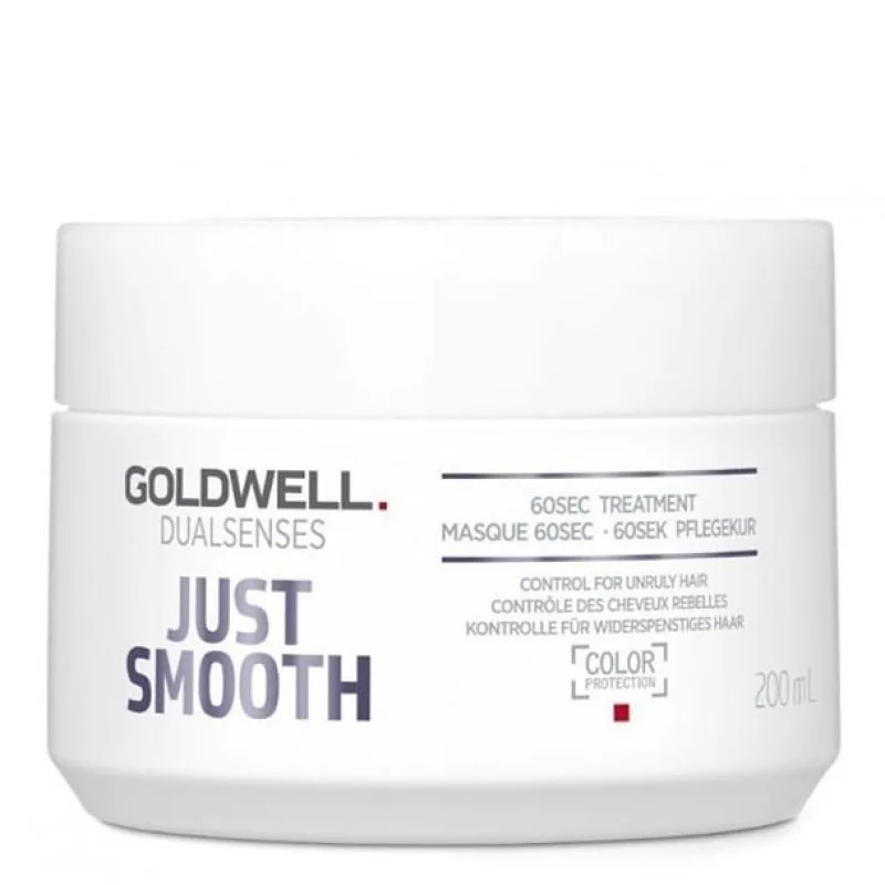 GOLDWELL Dualsenses Just Smooth 60sec Treatment 200ml - uhladzujúci maska pre krepaté vlasy