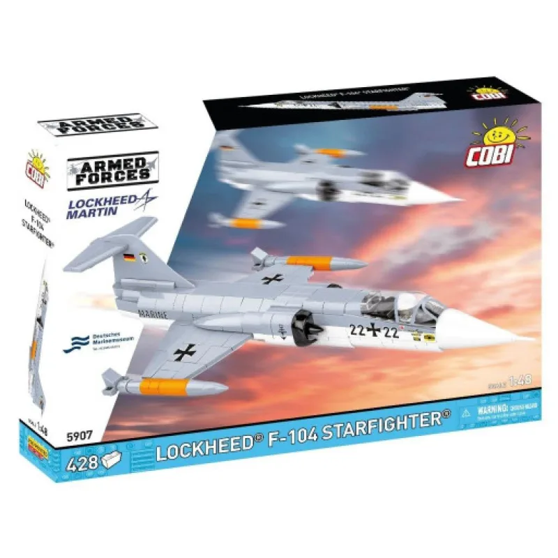 COBI 5907 Armed Forces Lockheed F-104 Starfighter, 1:48, 428 kostek
