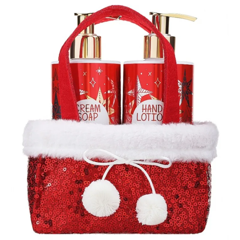 VIVIAN GRAY CHRISTMAS Red Set - Cream Soap + Hand Lotion 2x250ml - tekuté mydlo + mlieko na ruky