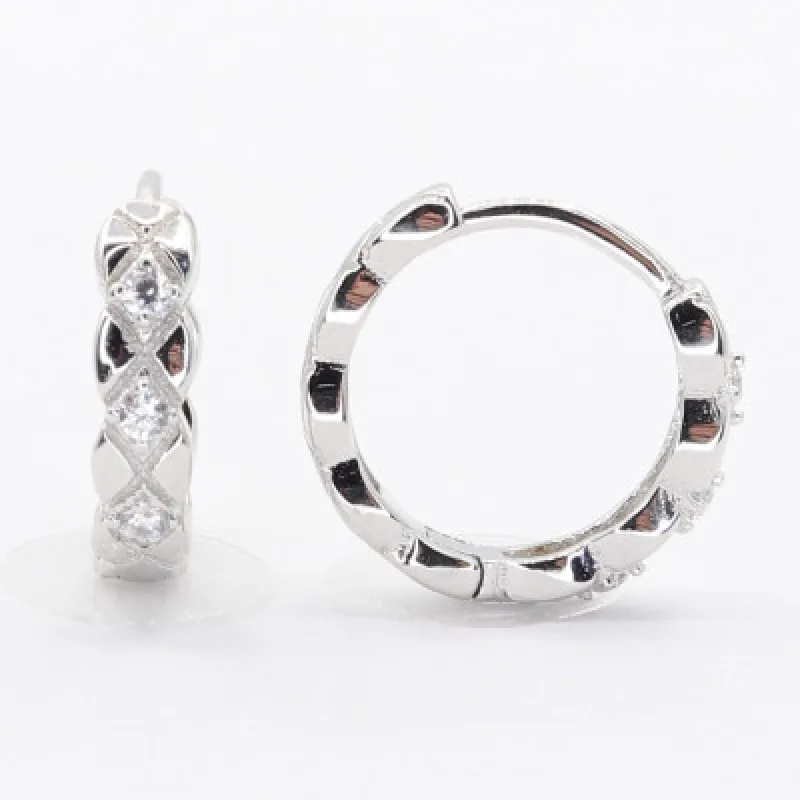 Strieborné náušnice krúžky KA E4719