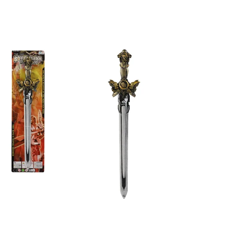 Teddies Meč rytiera plastový 58cm na karte