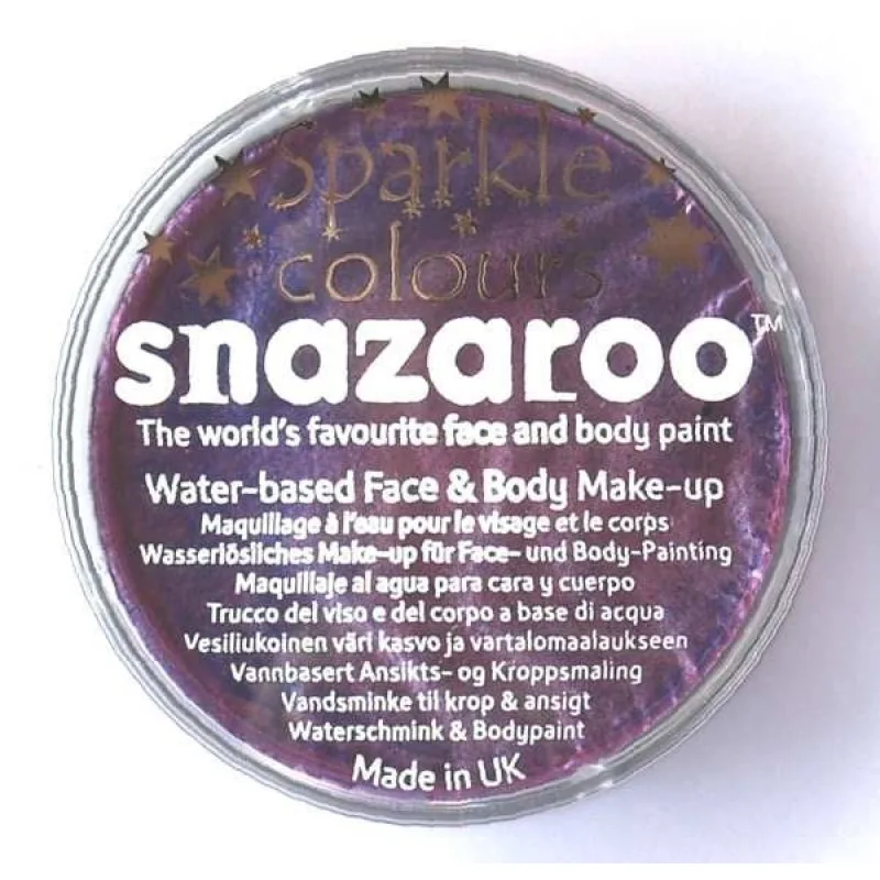 Snazaroo třpytivá barva na obličej 18 ml. - Fialová