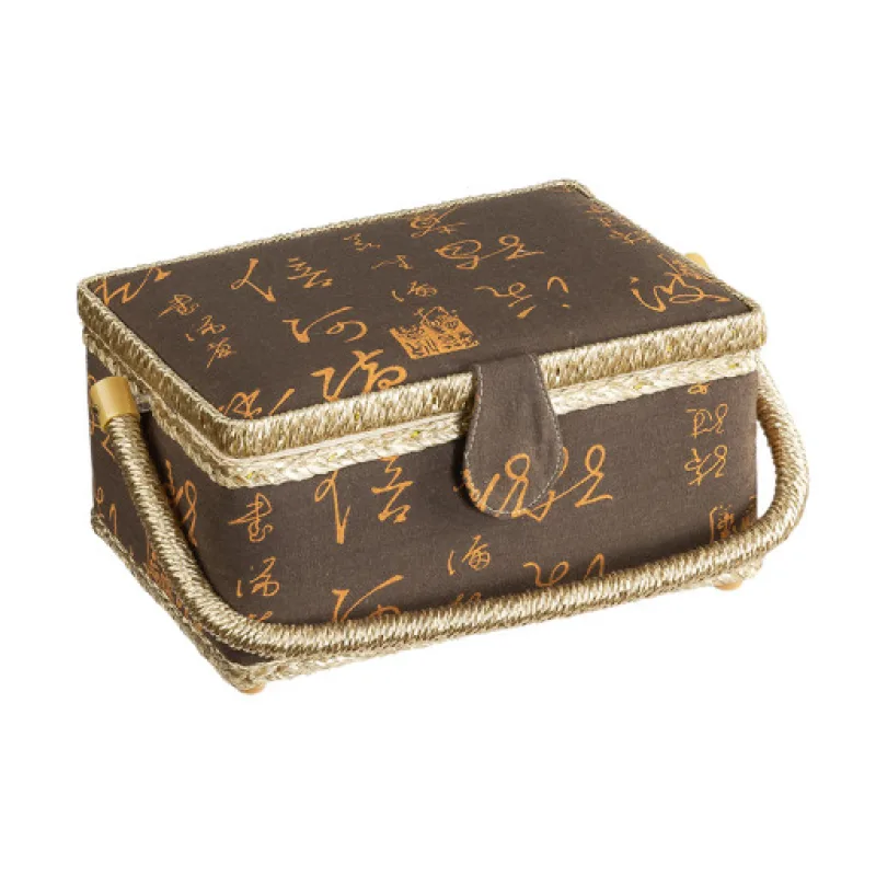 Bellatex BOX na šití hnědý - 24x17,5x13 cm