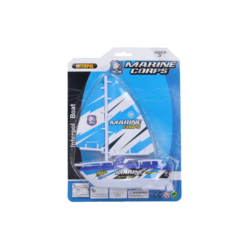 Wiky Loď do vody plast 16x19cm na batérie 2 farby na karte