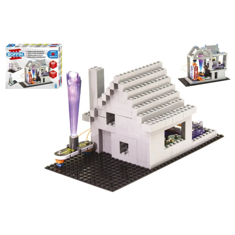 Boffin II. + kocky elektronická 20 projektov na batérie 200ks v krabici 39x30x6cm