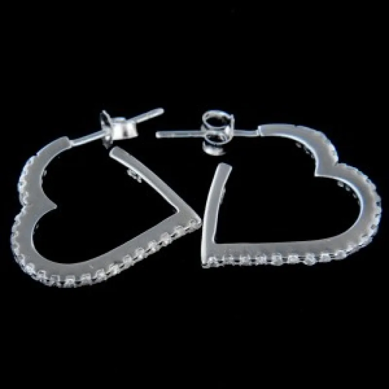 Strieborné náušnice na puzety KA E163