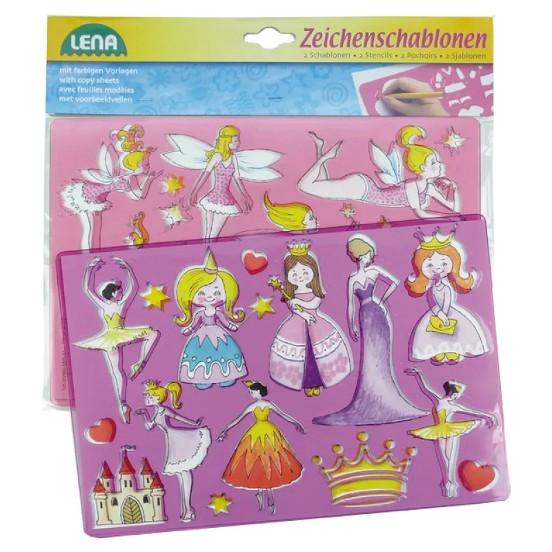 LENA Kresliace šablóny ( princezné, baletky)