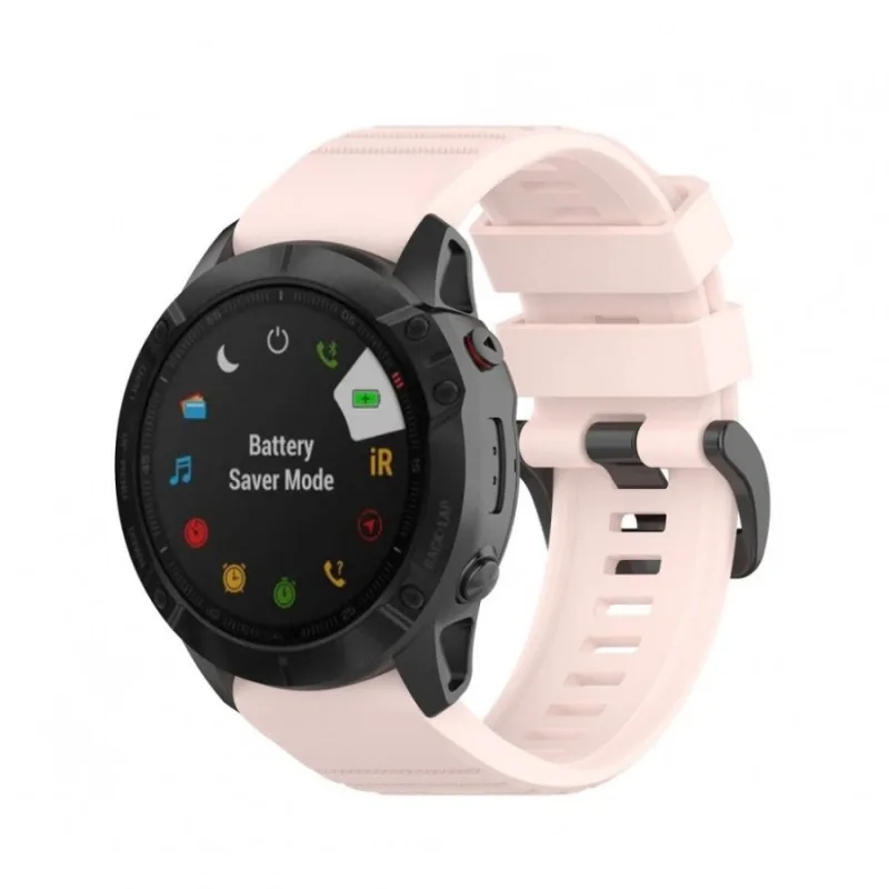 Sportovní silikonový řemínek světle růžový pro Garmin - EasyFit/QuickFit 26mm ESES 1530001965