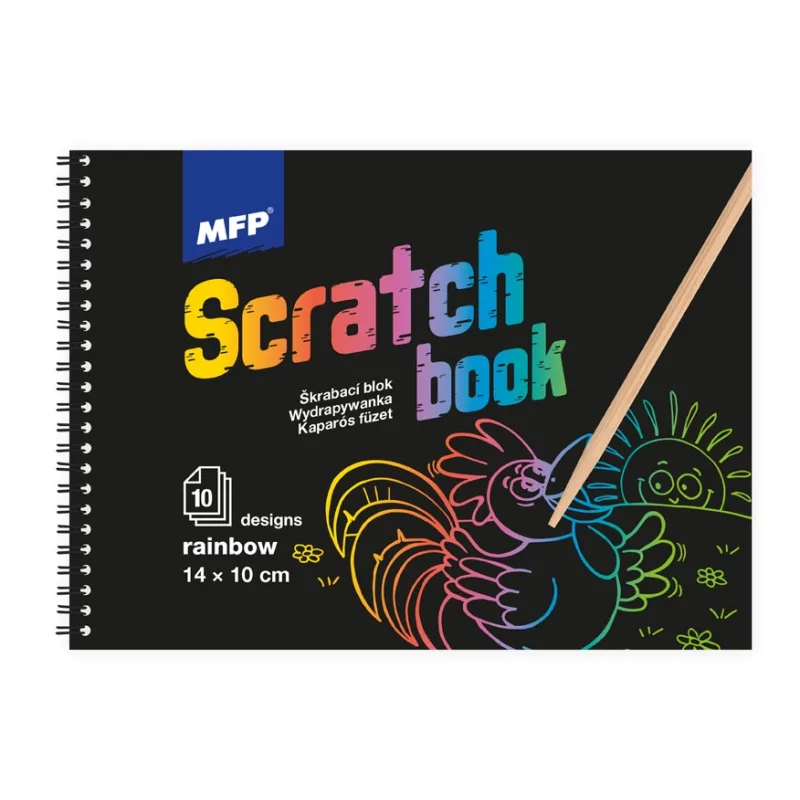 MFP Rappa Škrabací obrázok blok 14x10cm 10l mix/dúha