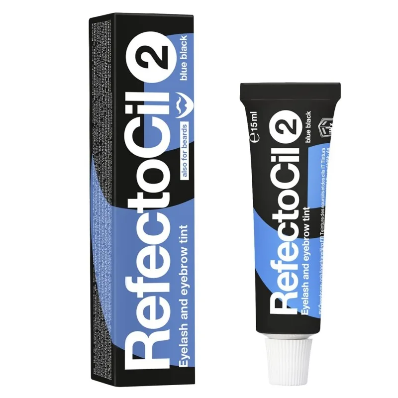 REFECTOCIL č.2 BLUE BLACK - Profesionálna farba na mihalnice, obočie a fúzy 15ml - Modročierna