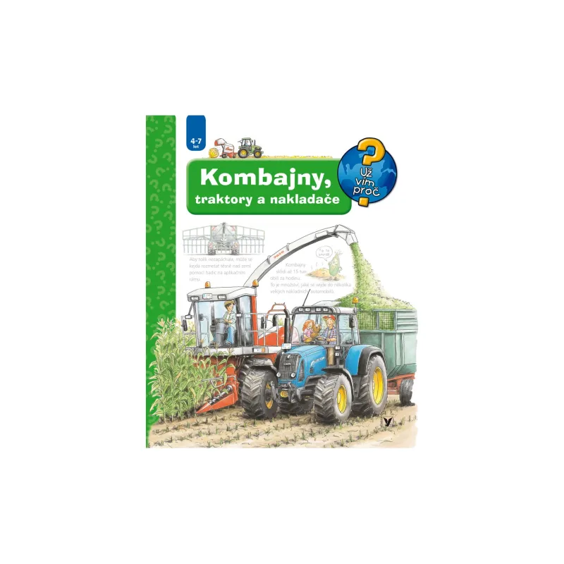 Albatros Knížka Kombajny, traktory a nakladače 24x28cm CZ text