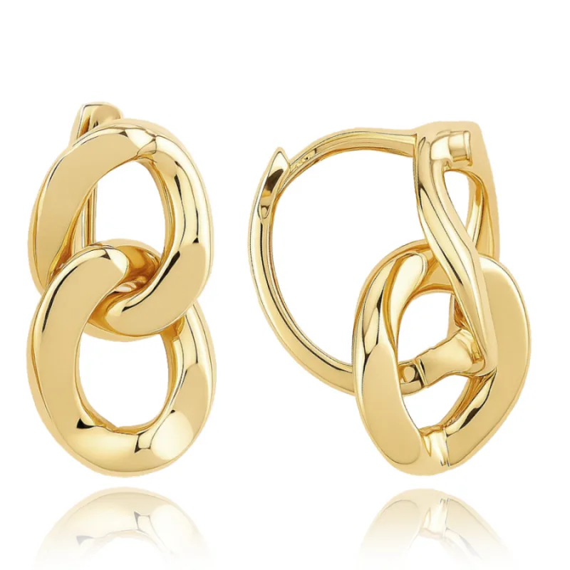 Luxusné zlaté náušnice Au 585/1000 2,60g MINET JMG0319WGE00