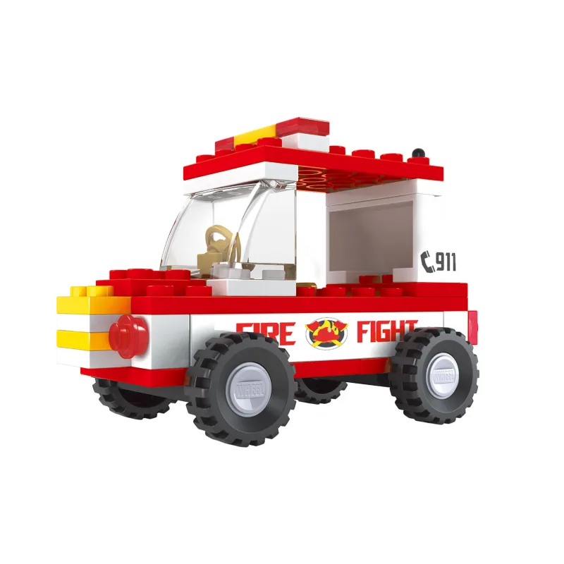 Rappa Kompatibilní stavebnice BLOXO hasiči auto 48 ks