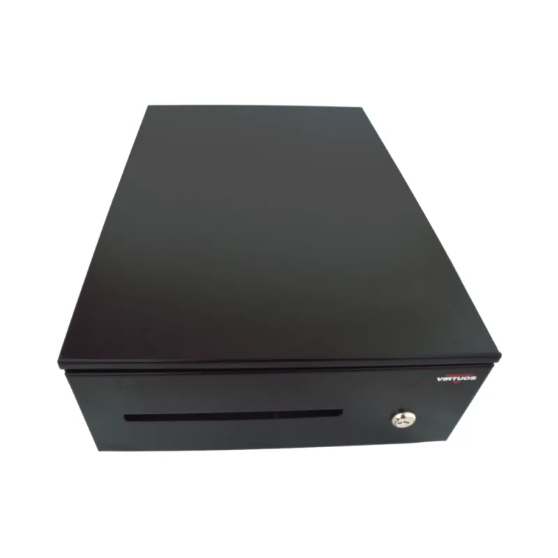 VIRTUOS Pokladní zásuvka SK-325C - s kabelem, pořadač 6/8, 9-24V, černá EKN0109