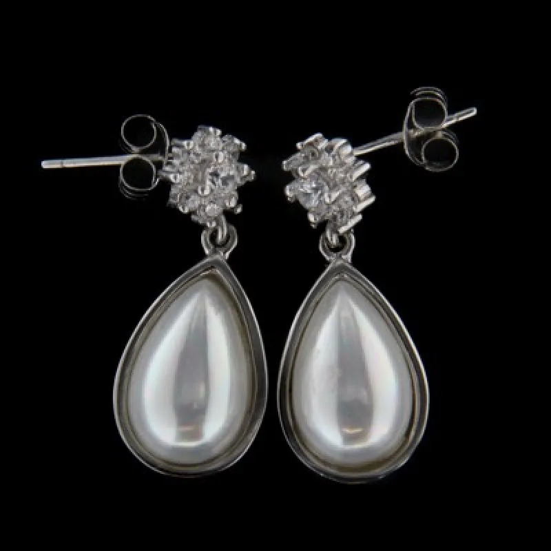 Strieborné náušnice na puzety KA E3346