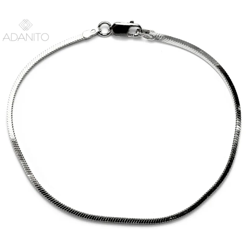 Strieborný náramok lanko ADANITO RI050GIQR