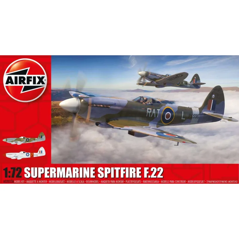 Airfix Classic Kit lietadlo A02033A - Supermarine Spitfire F.22 (1:72)