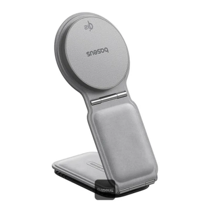 NONAME Baseus Magnetický držák do auta s bezdrátovým nabíjením PrimeTrip C02 šedý 6932172673727