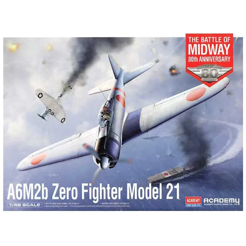 Model Kit lietadlo 12352 - A6M2b Zero Fighter Model 21 "Bitka o Midway" (1:48)
