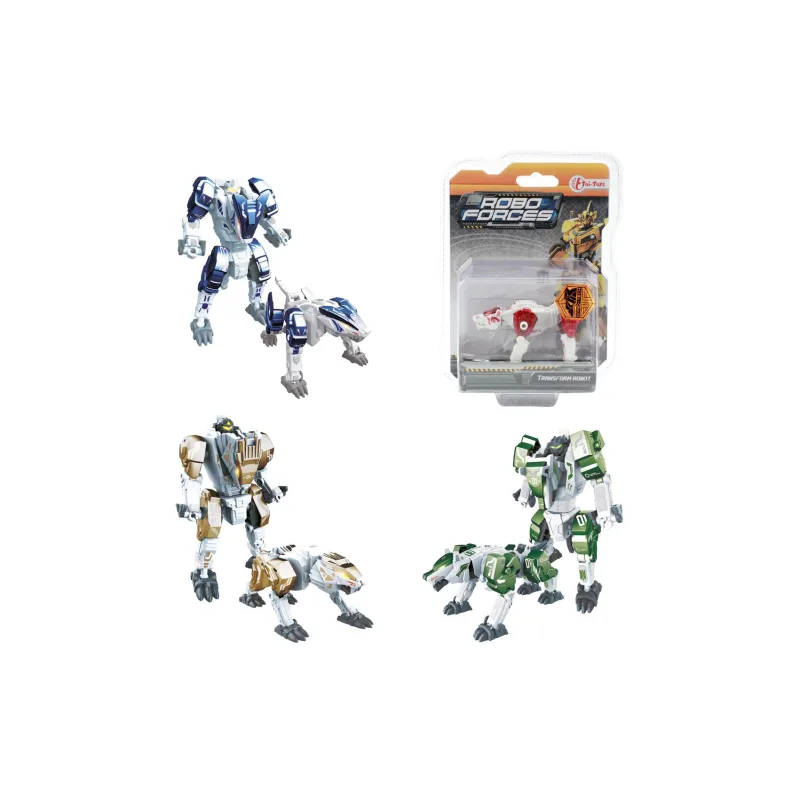 Teddies Transformer zviera/robot plast 9cm 4 druhy